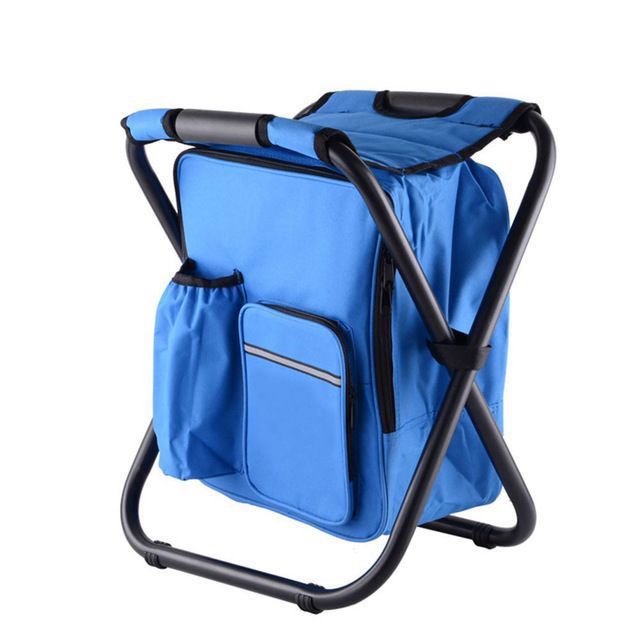 3-in-1 Backpack Chair Cooler | Folding Camping Seat with Insulated Cooler Bag